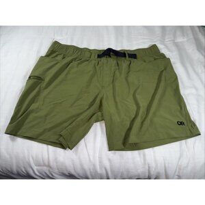 Outdoor Research Ferrosi Shorts Mens XXL Green 7‎ Inch Inseam Hiking Adjustable